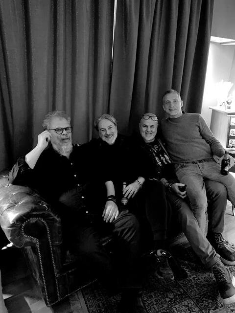 Con Michel Godard, Renato Falaschi e Beppe Sequestro in studio