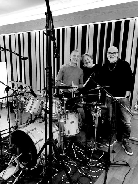 Con Renato Falaschi e Beppe Sequestro in studio