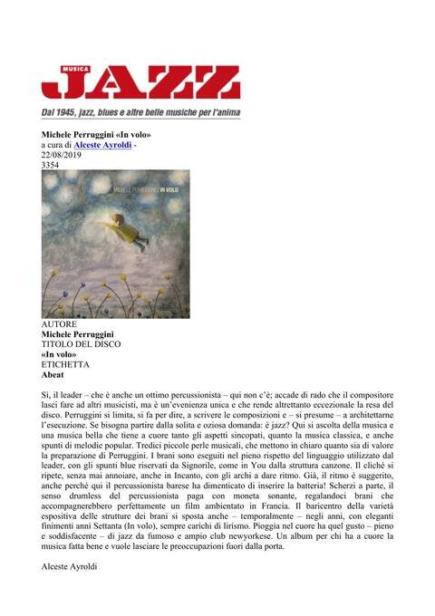 Musica Jazz – Alceste Ayroldi (2019)